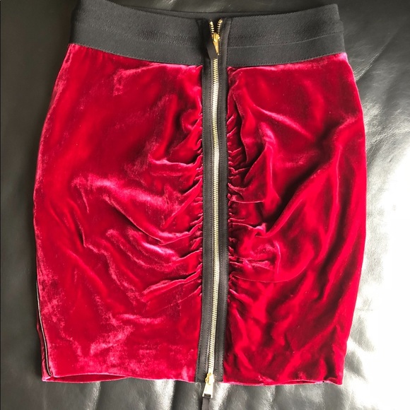 Bcbg MaxAzaria Velvet Skirt - Picture 1 of 4